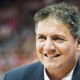 Giancarlo Sergi affiche sa satisfaction après le Mondial M19 KEYSTONE/JEAN-CHRISTOPHE BOTT